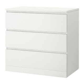 White IKEA dresser